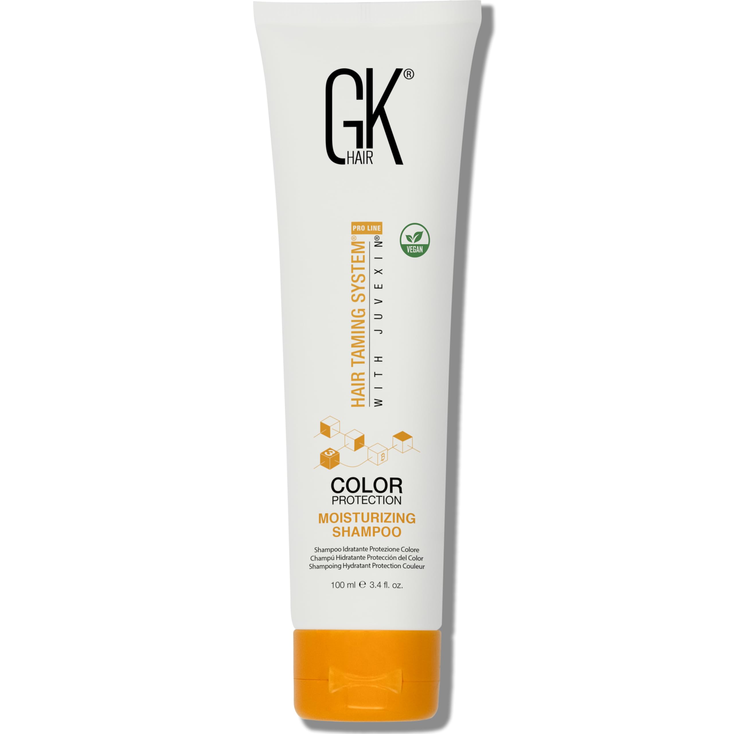 GK HAIR Shampoing hydratant en bouteille, hydratation en profondeur pour cheveux secs.