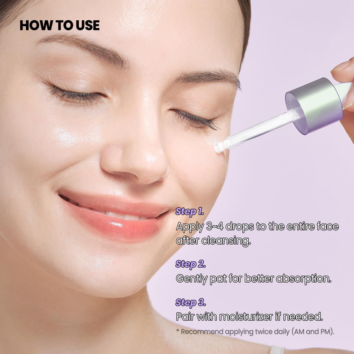 GLAM UP Bakuchiol Sérum — application douce qui lisse visiblement les ridules.