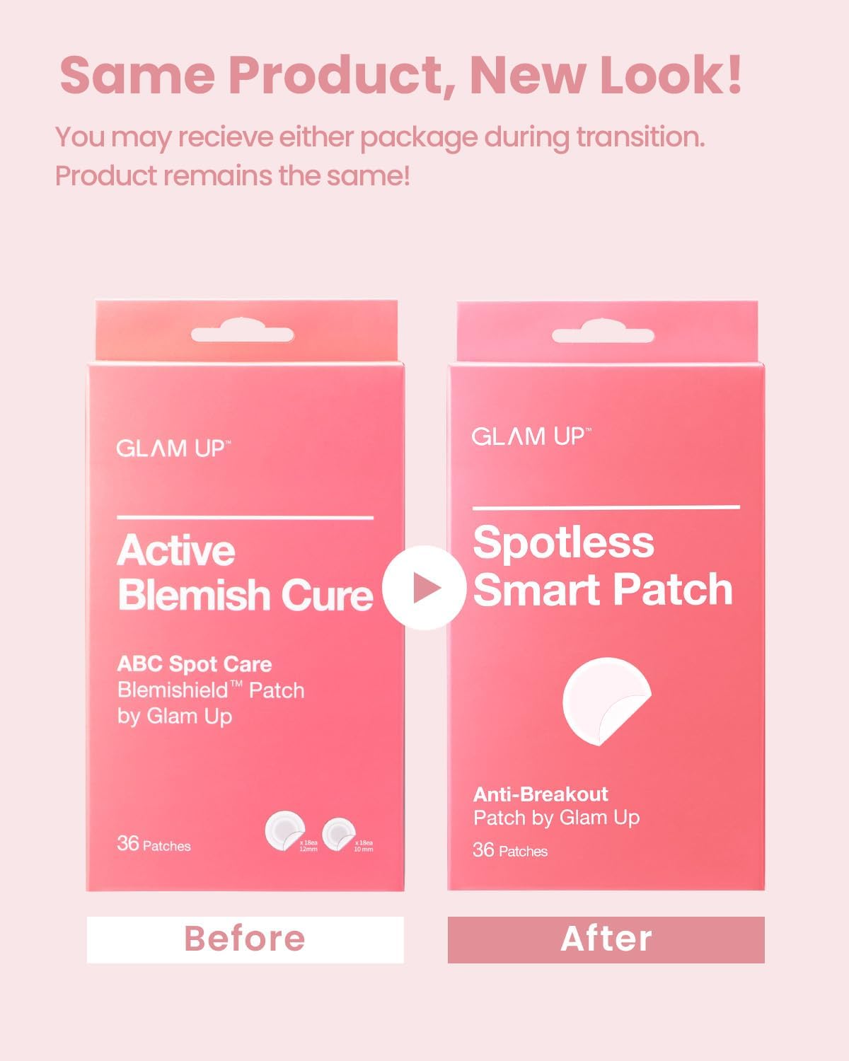 GLAM UP retrait doux patch hydrocolloïde – peau propre et sans irritation.