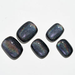 GlamerMaid nails with a glossy gel-like finish for a polished look.