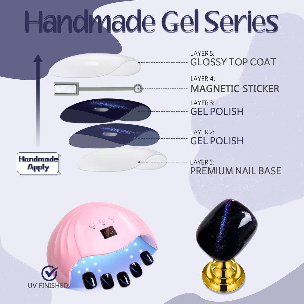 GLAMERMAID – outils inclus (lime cuticule mini), pose facilitée.