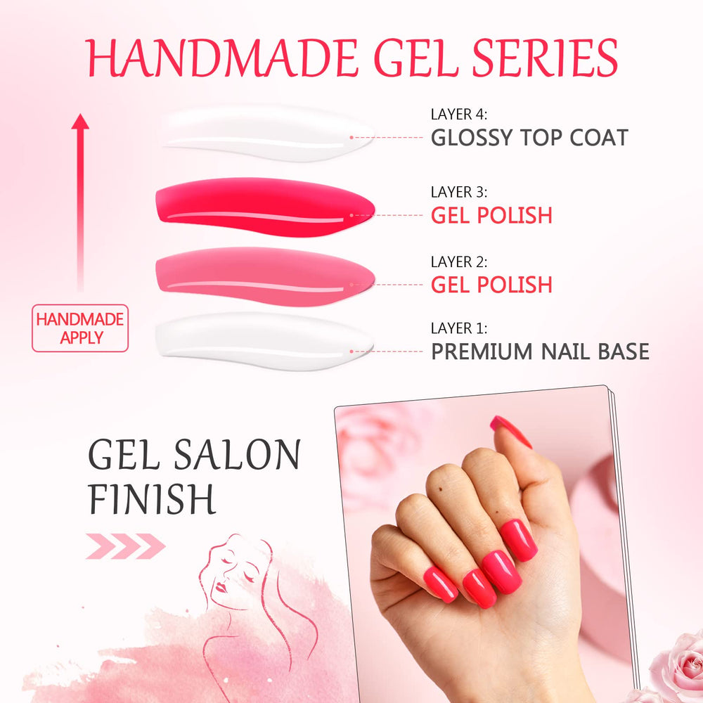 GLAMERMAID autocollants ongles rose pose express a domicile