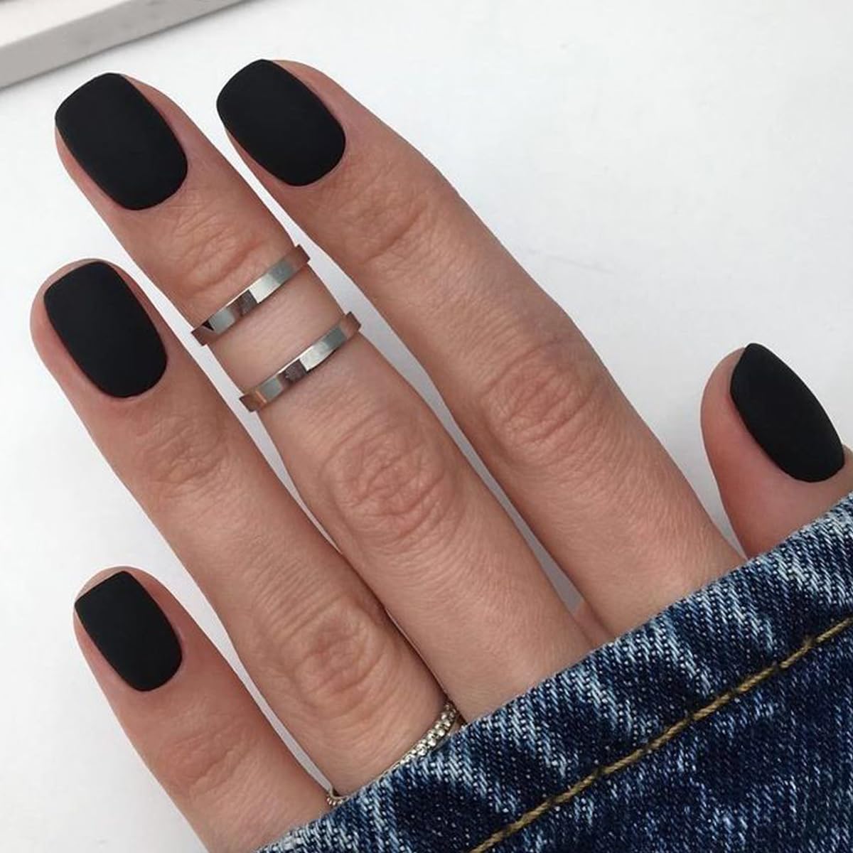 Lot de 24 ongles design Glamermmaid avec tailles variées pour ajustement précis