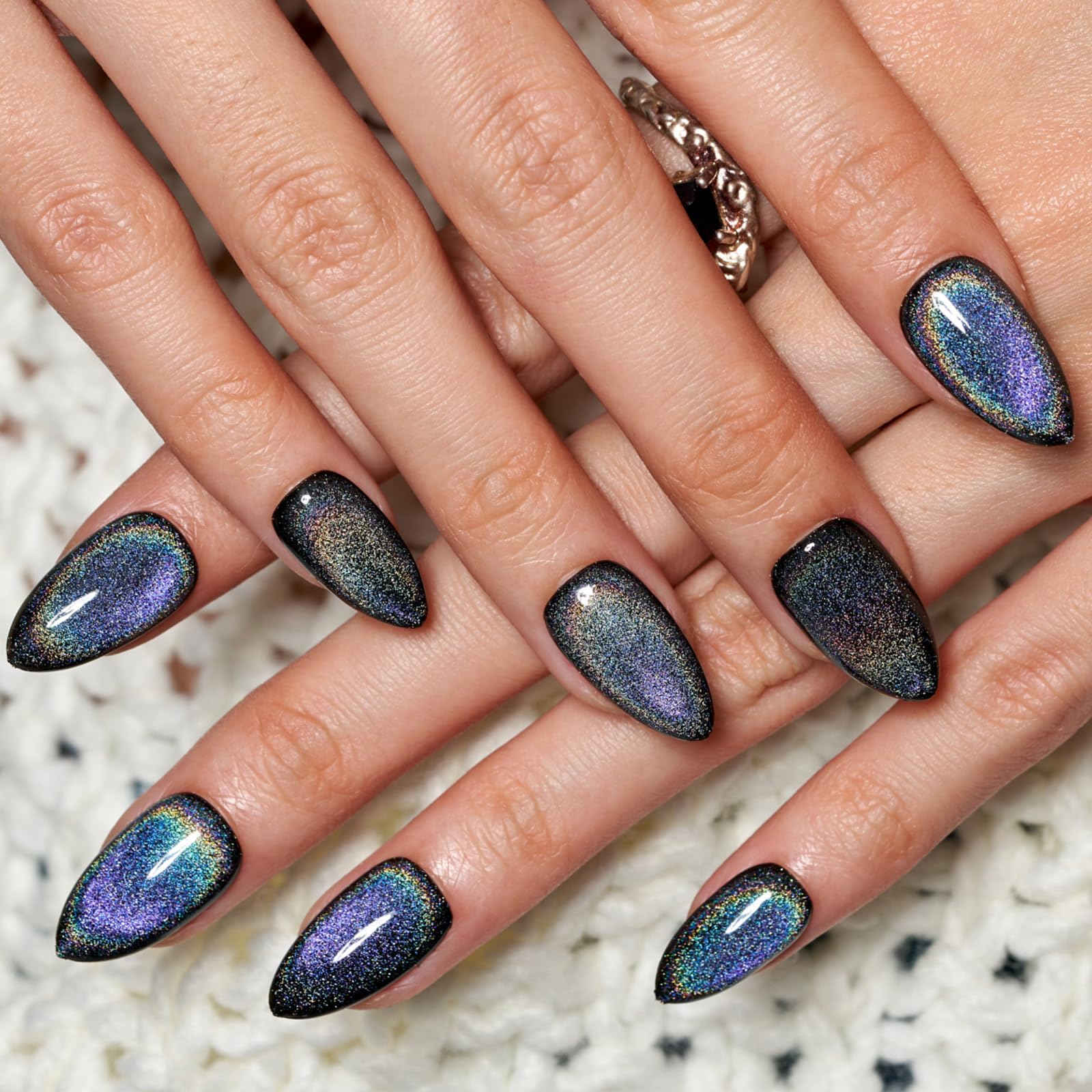 Ongles GLAMERMAID autocollants avec colle ou tampons, application facile