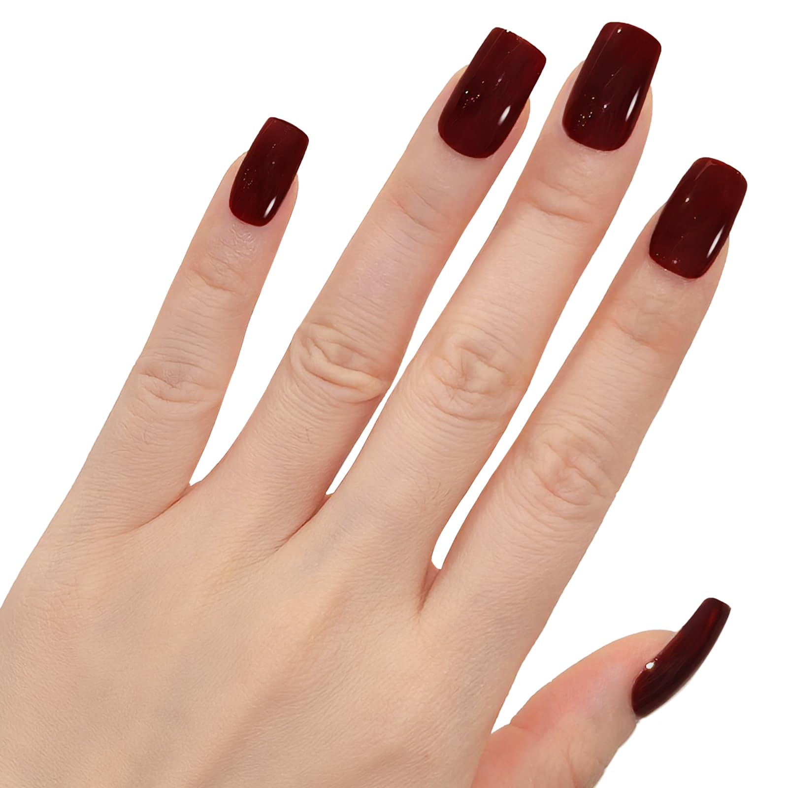 GLAMERMAID ongles Bordeaux, tenue durable lors d’activités quotidiennes