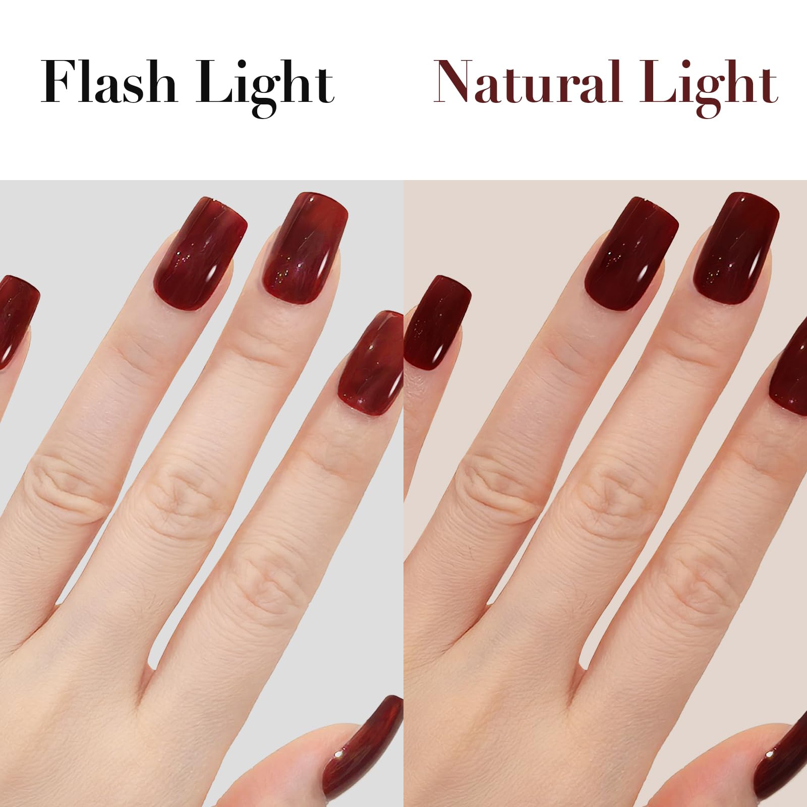 GLAMERMAID ongles Bordeaux, application facile et ajustement personnalisé