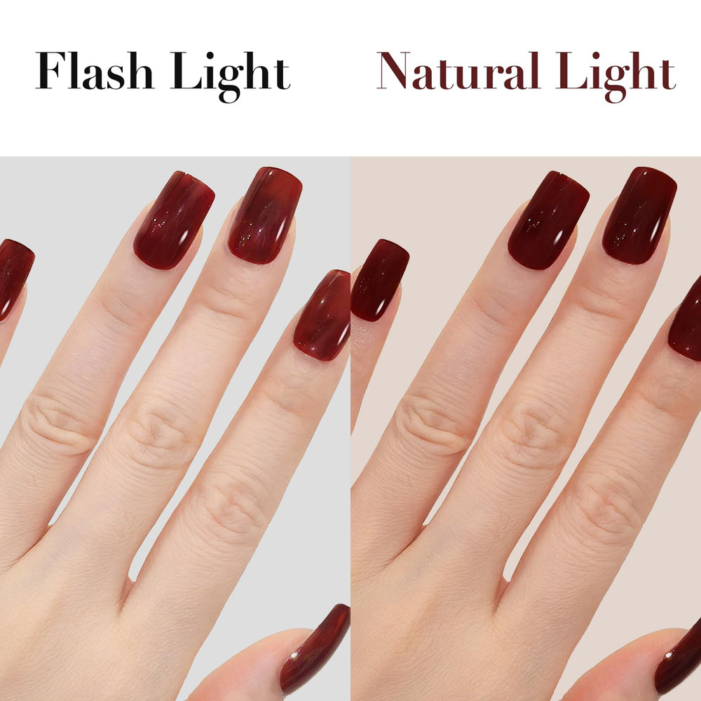 GLAMERMAID ongles Bordeaux, application facile et ajustement personnalisé