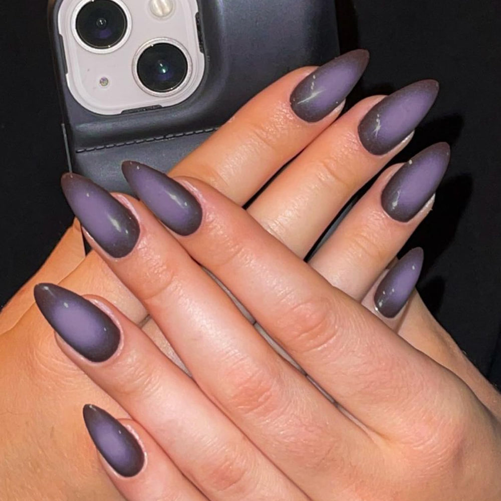 GLAMERMAID court oval, ongles artificiels réutilisables pour look quotidien.
