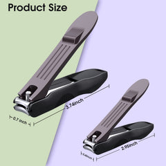 GLAMFIELDS coupe-ongles en acier inoxydable robuste et anti corrosion.