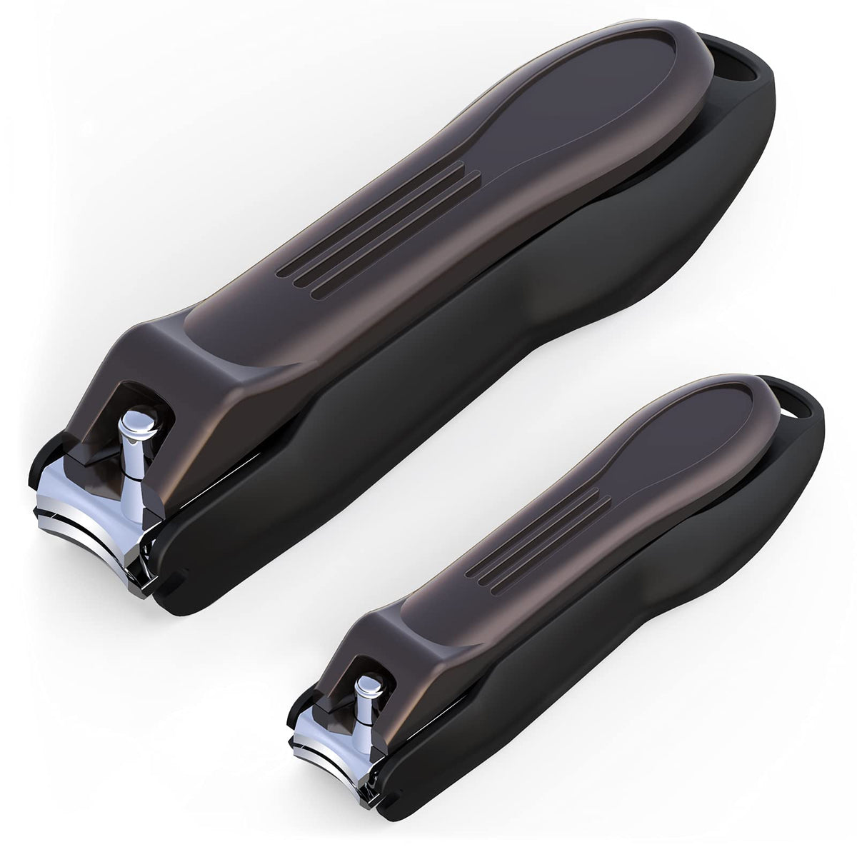 GLAMFIELDS coupe-ongles avec recuperateur, pratique pour eviter les eclaboussures pendant la coupe.