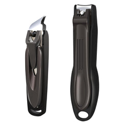 GLAMFIELDS coupe-ongles avec recuperateur, coupe propre et sans eclaboussures.