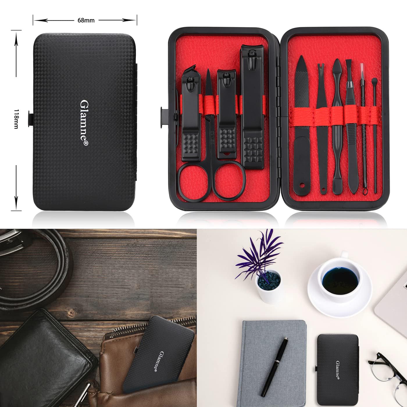Glamne set manucure complet, cadeau élégant et pratique