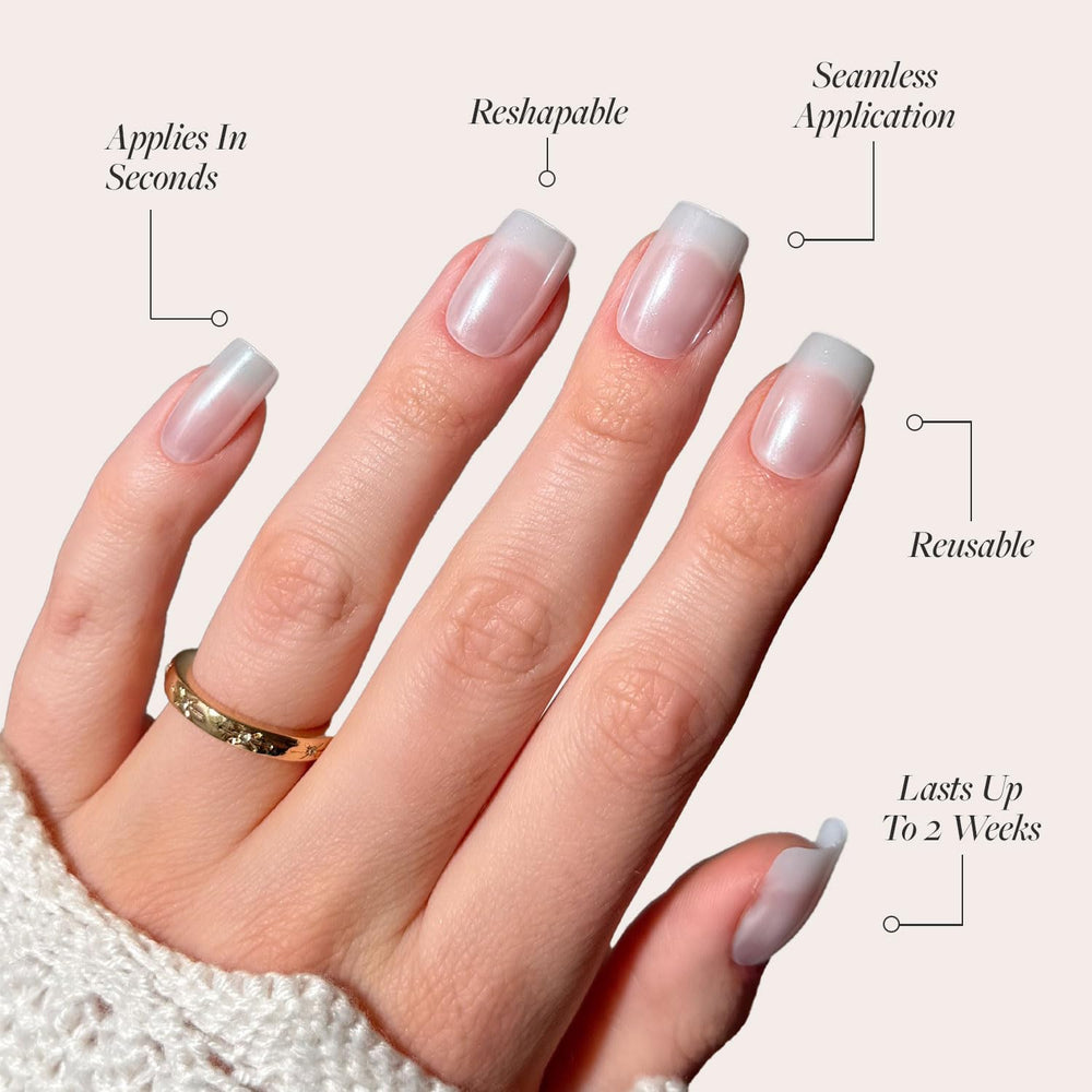 Glamnetic Bailey nail kit includes 30 nails in 15 sizes and glue.