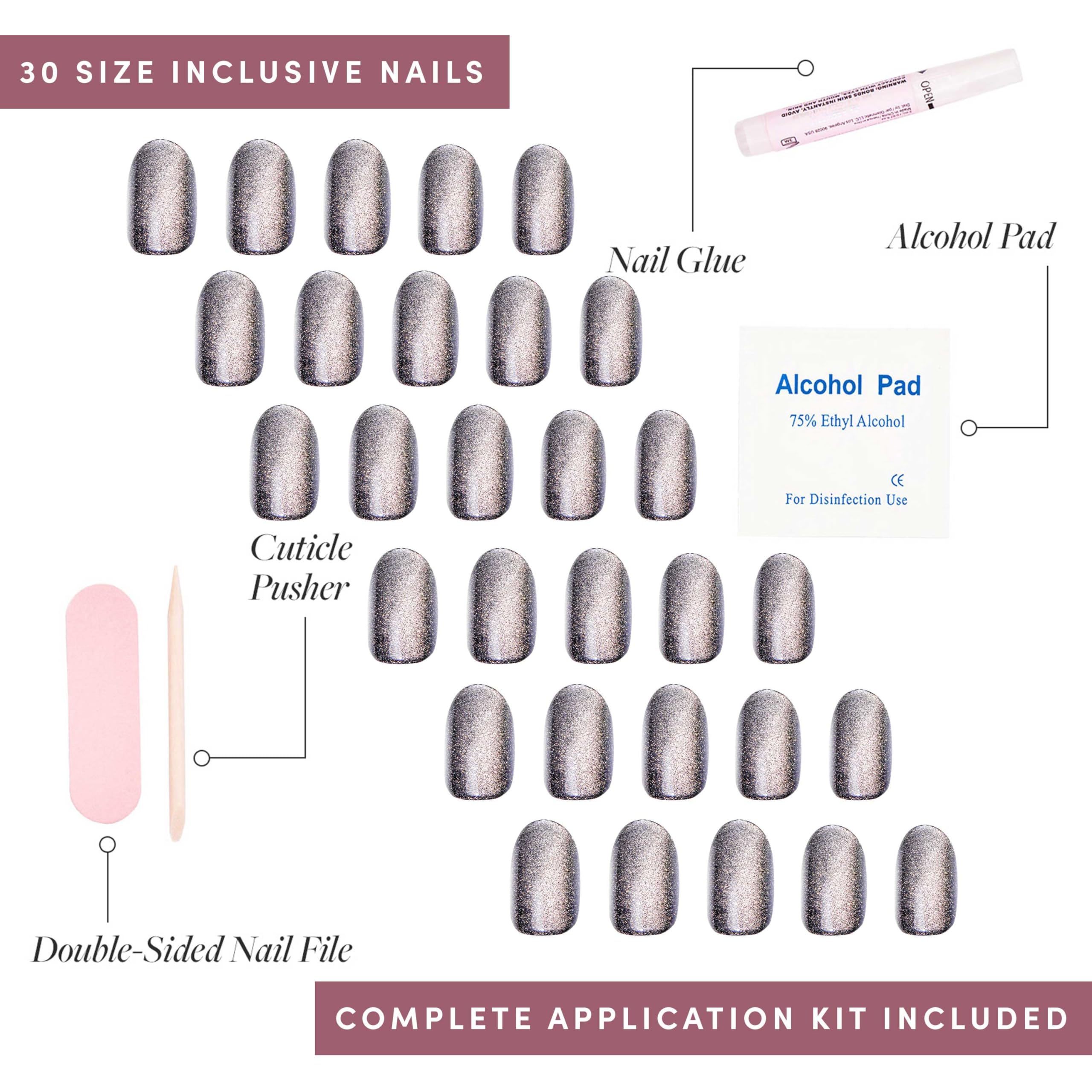 Glamnetic colle d’ongles, maintien fiable et retouches simples.