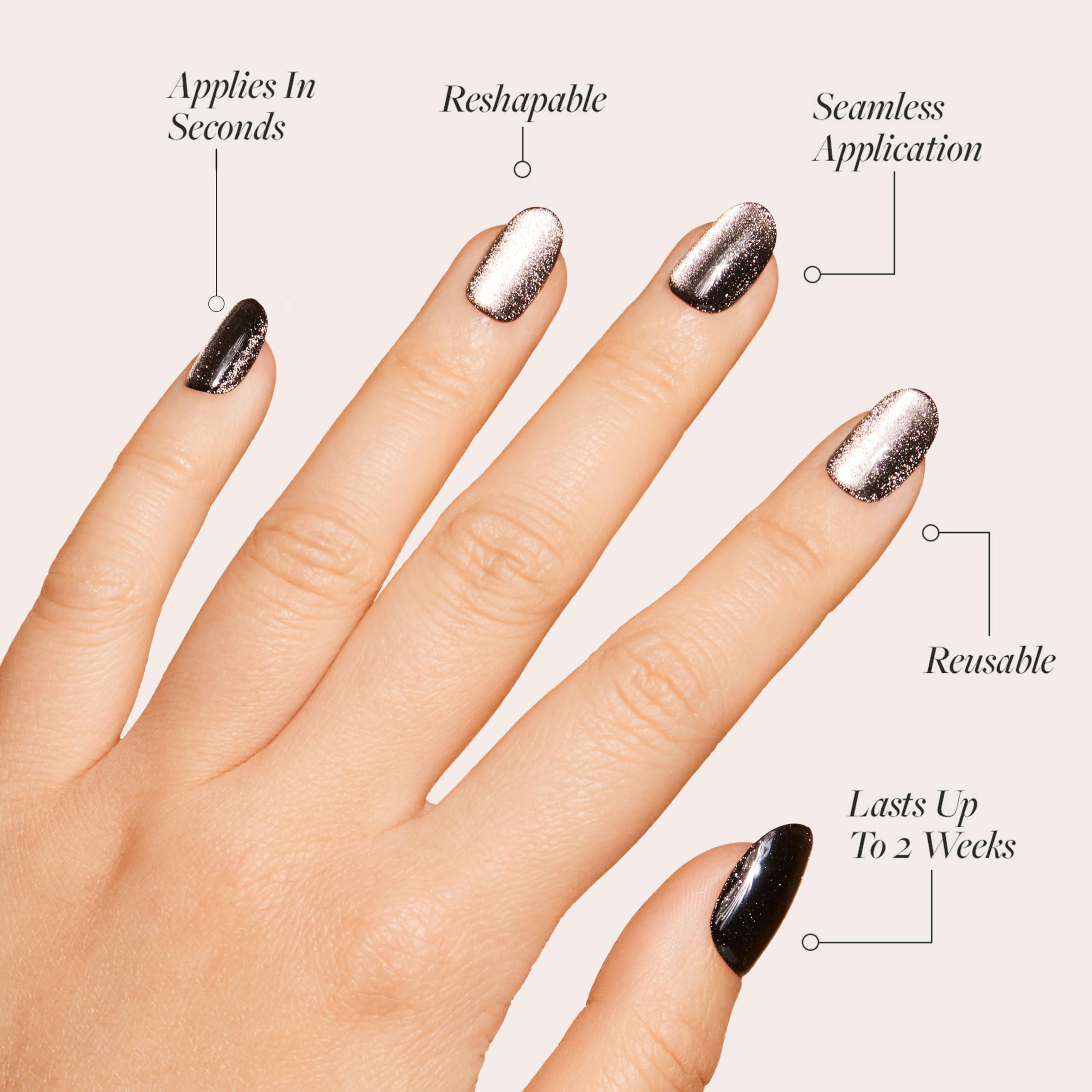Glamnetic étui rangement pour ongles, transport pratique et rangement sûr.