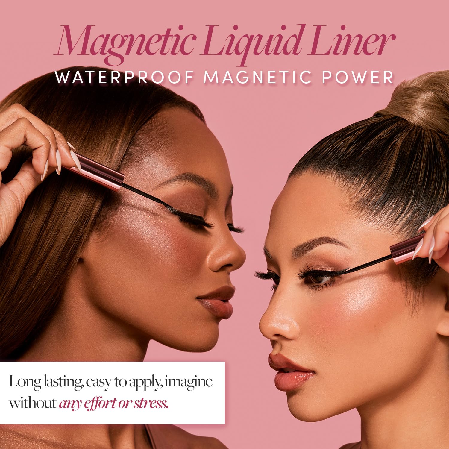 Glamnetic Eyeliner liquide noir anti bavure pour une tenue fiable