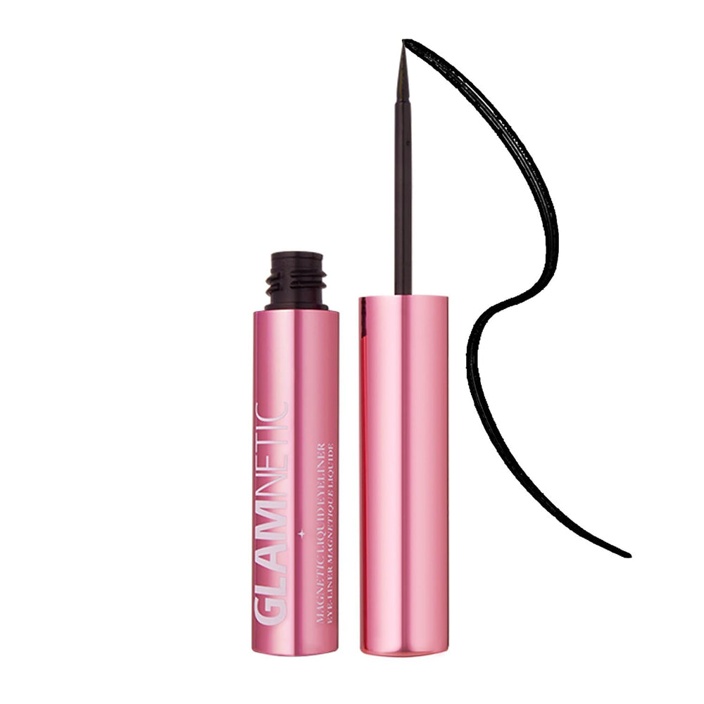 Glamnetic Eyeliner liquide noir avec applicateur precis pour un tracé net et rapide