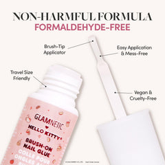 Glamnetic Hello Kitty – embout brosse précis pour une application contrôlée et propre.