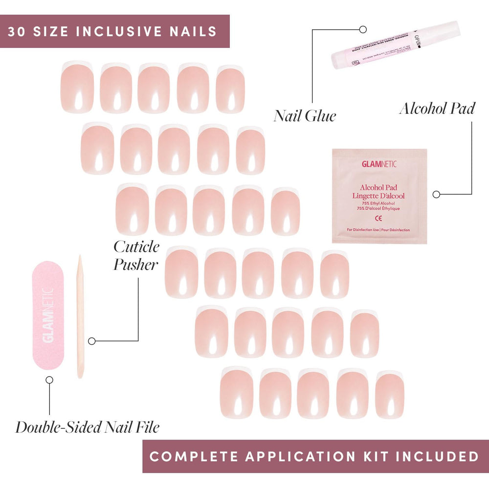 Glamnetic La Perle : ensemble d’outils inclus pour poser et retirer facilement.