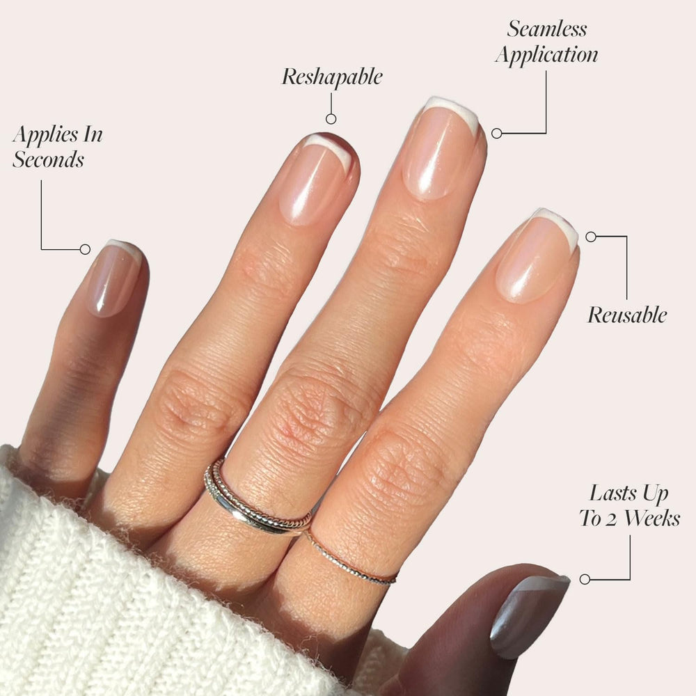 Glamnetic La Perle : finition glace pour un effet brillant et élégant.