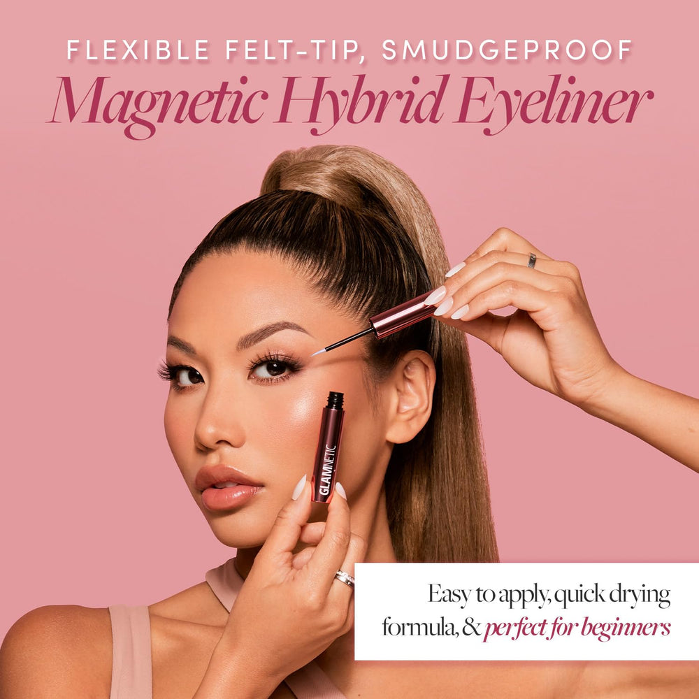 Glamnetic Liner Hybride – séchage rapide pour une mise en beauté efficace.