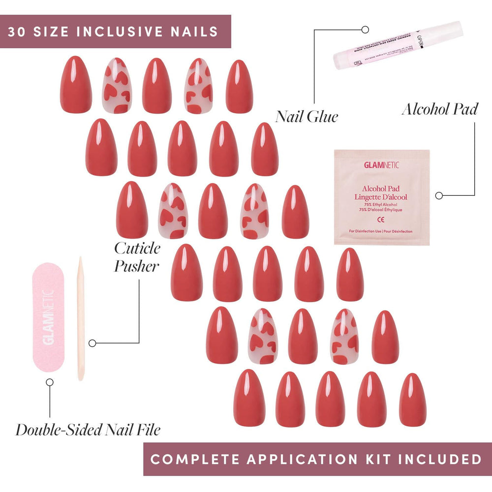 Glamnetic Love Me 15 sizes kit ensures a custom fit.