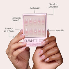 Ongles courts en amande, confort quotidien et style moderne.