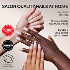 Glamnetic lait d'avoine: colle pour ongles incluse, pose rapide