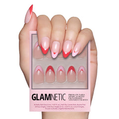 Ongles Glamnetic Pure Hearted brillants pour une allure romantique