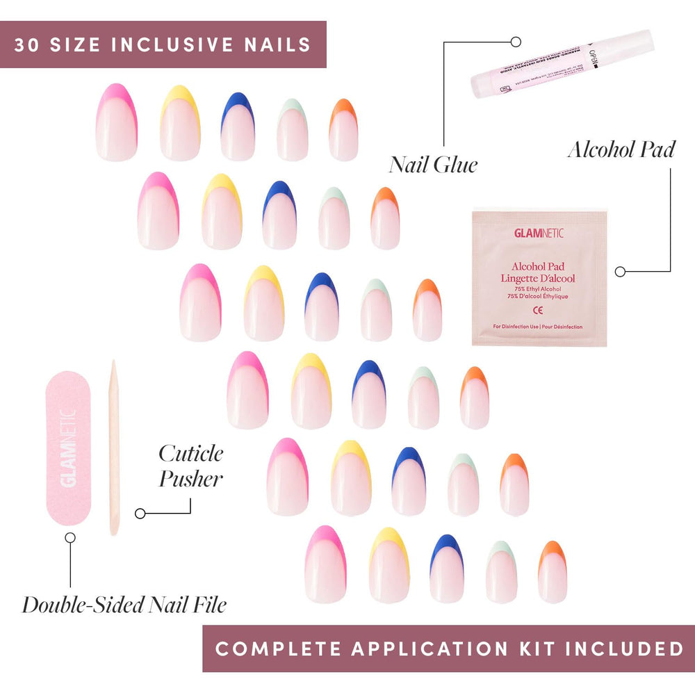 Glamnetic Sprinkles : 24 ongles en 12 tailles pour un ajustement personnalisé.