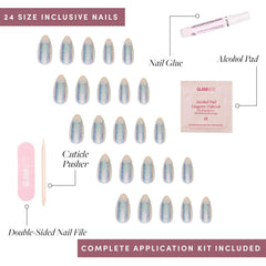 Glamnetic Stardust kit includes glue and file for easy at-home application.