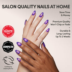 Glamnetic Tarot: Accents dorés 3D ajoutant une touche glamour.