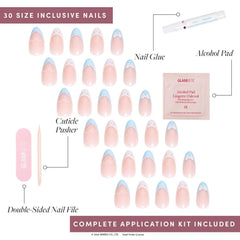 Glamnetic UV-coated nail set for glossy protection.