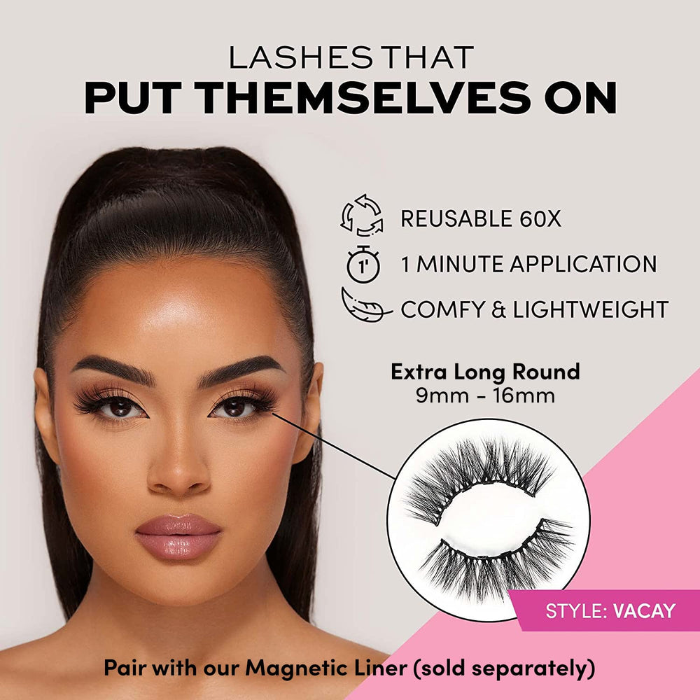 Glamnetic Vacay magnetic eyelash case keeps lashes safe between wears.