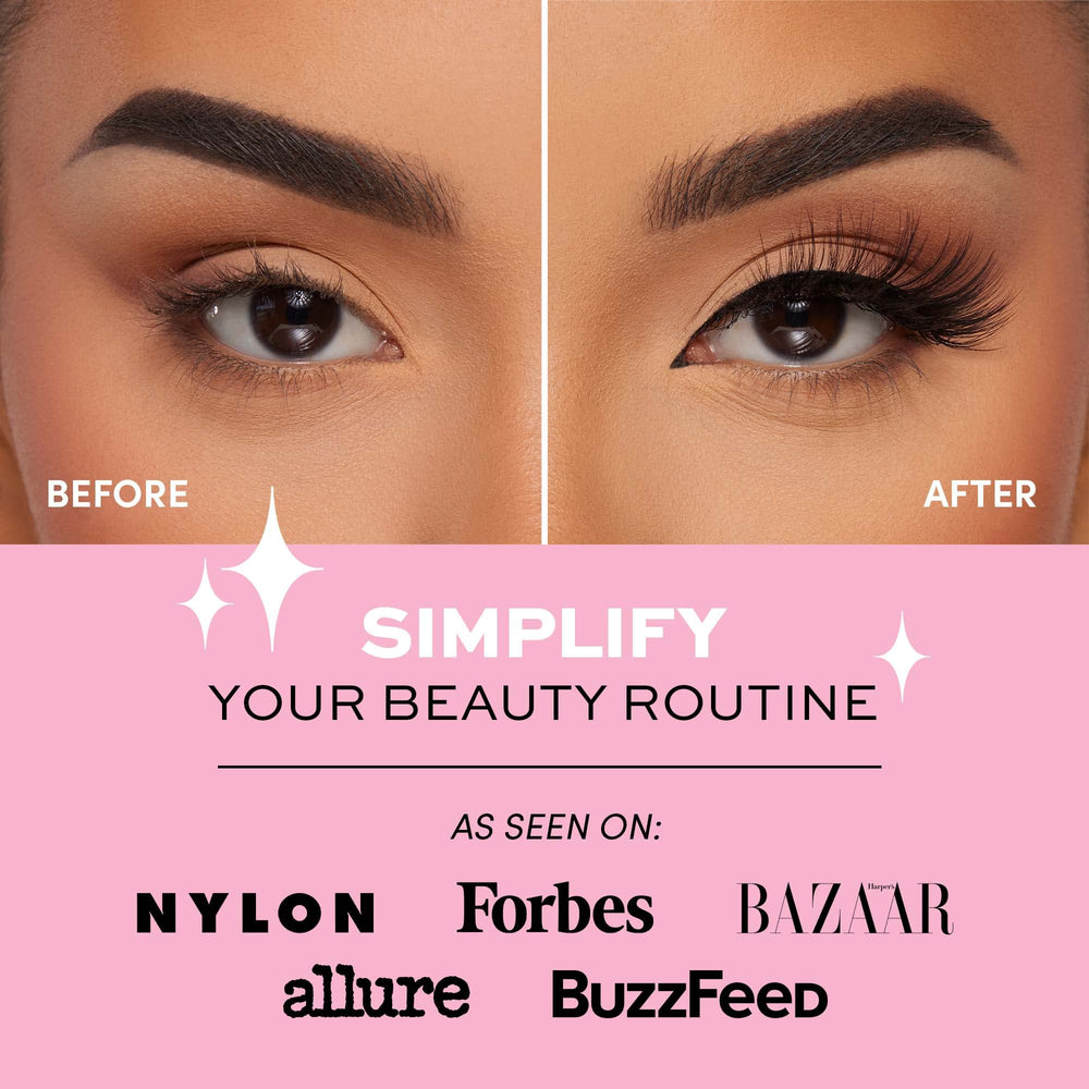 Glamnetic Vacay vegan faux mink lashes feel lightweight and fluffy.
