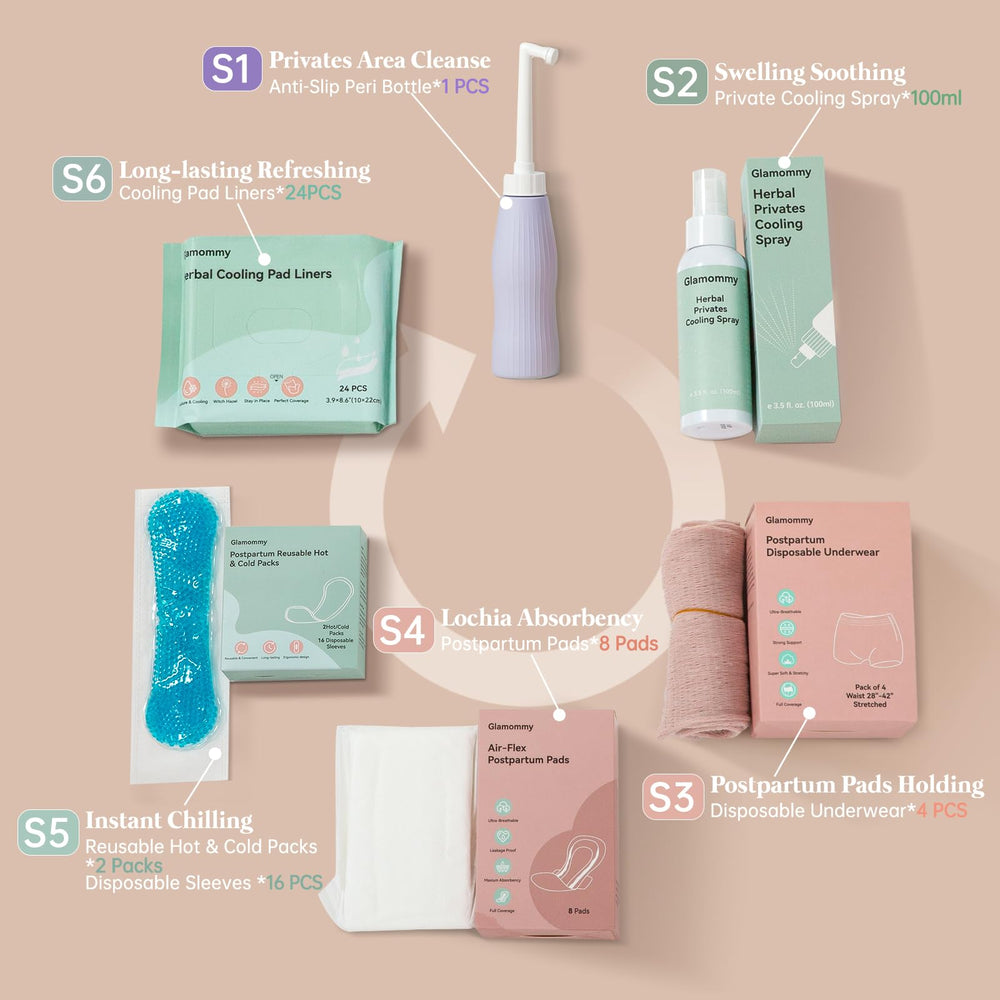 Glamommy spray apaisant post-partum, soulagement des irritations.
