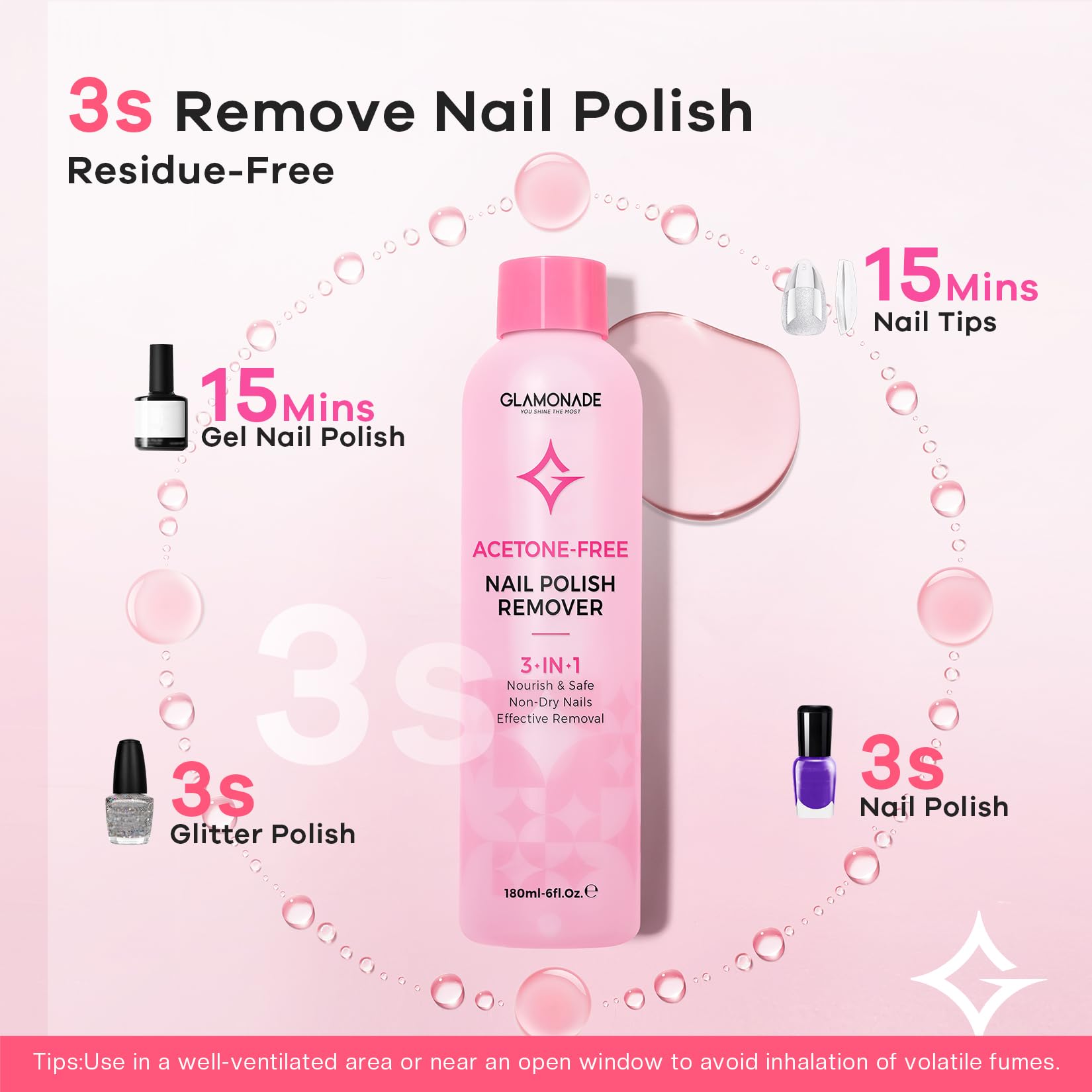 Glamonade Applicateur Dissolvant — application facilitée pour un usage précis