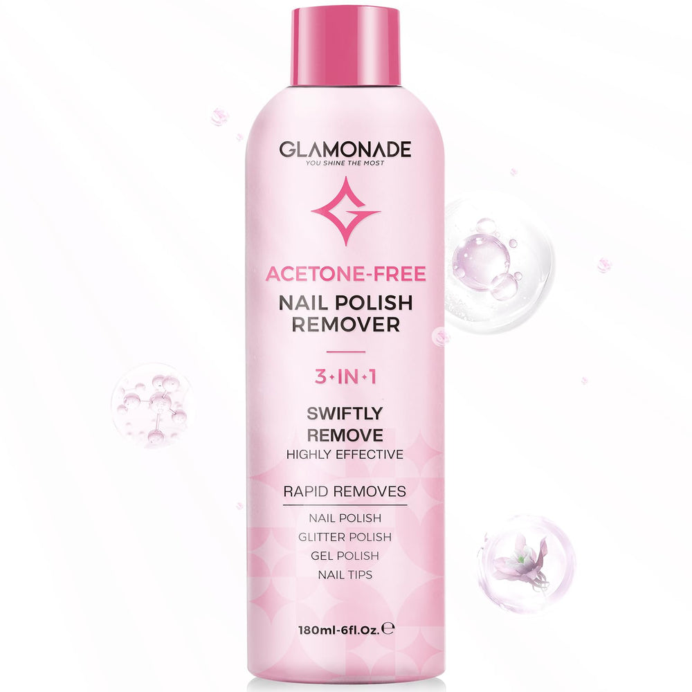 Glamonade Dissolvant Gel Rose — bouteille prête pour retrait rapide à domicile
