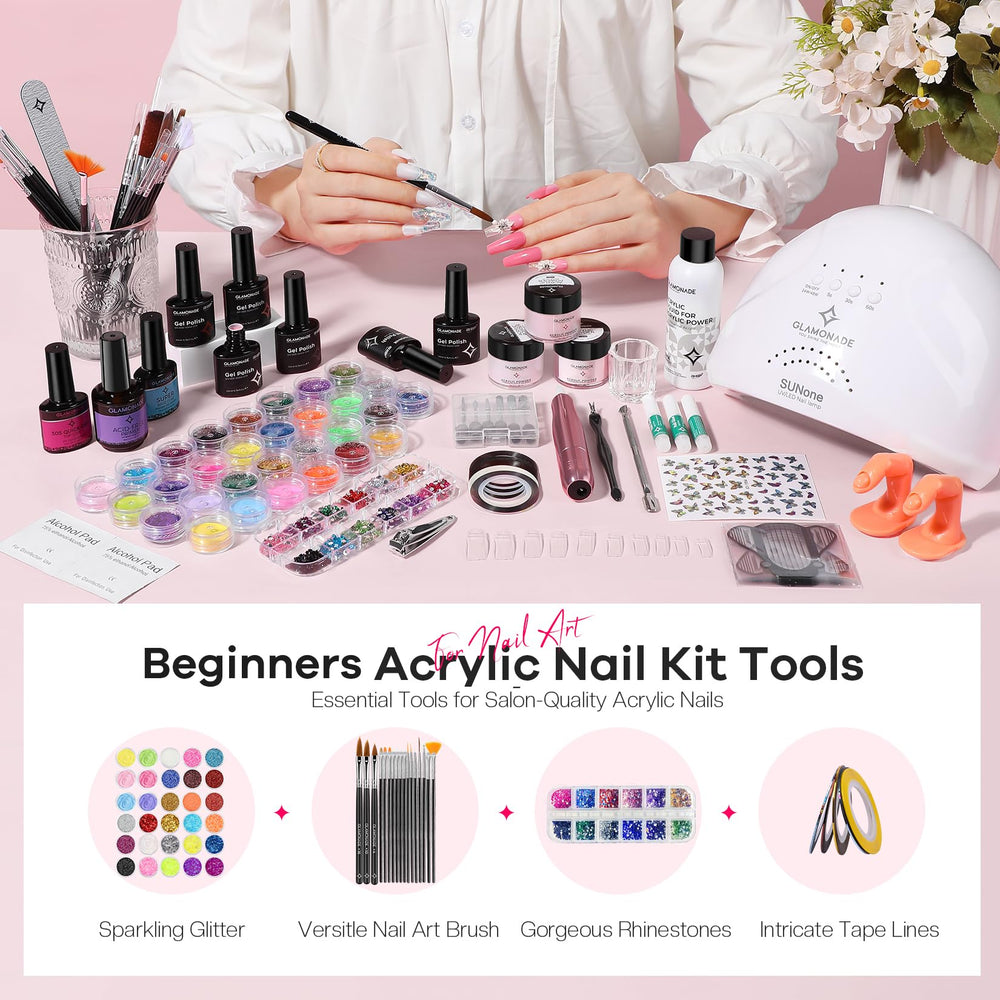 Glamonade exemples de nail art maison, résultats professionnels à domicile.