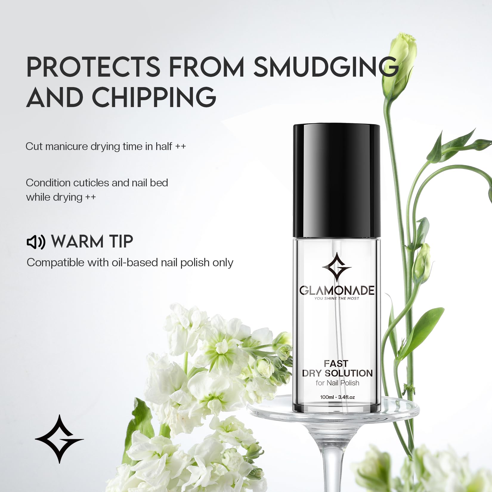 Glamonade finition-lisse-vernis : surface uniforme pour un look net.