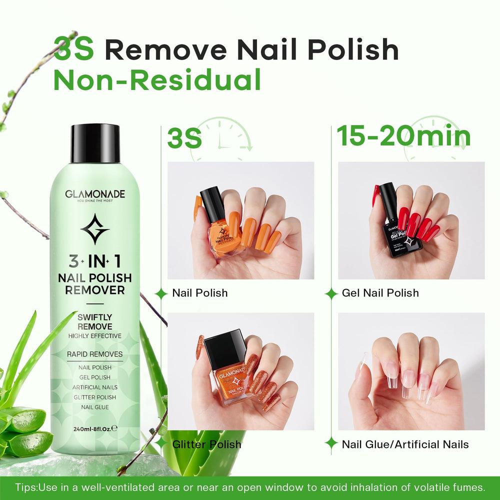 Glamonade: huile-pepins-raisin-nail-care nourrit les ongles pendant le retrait.