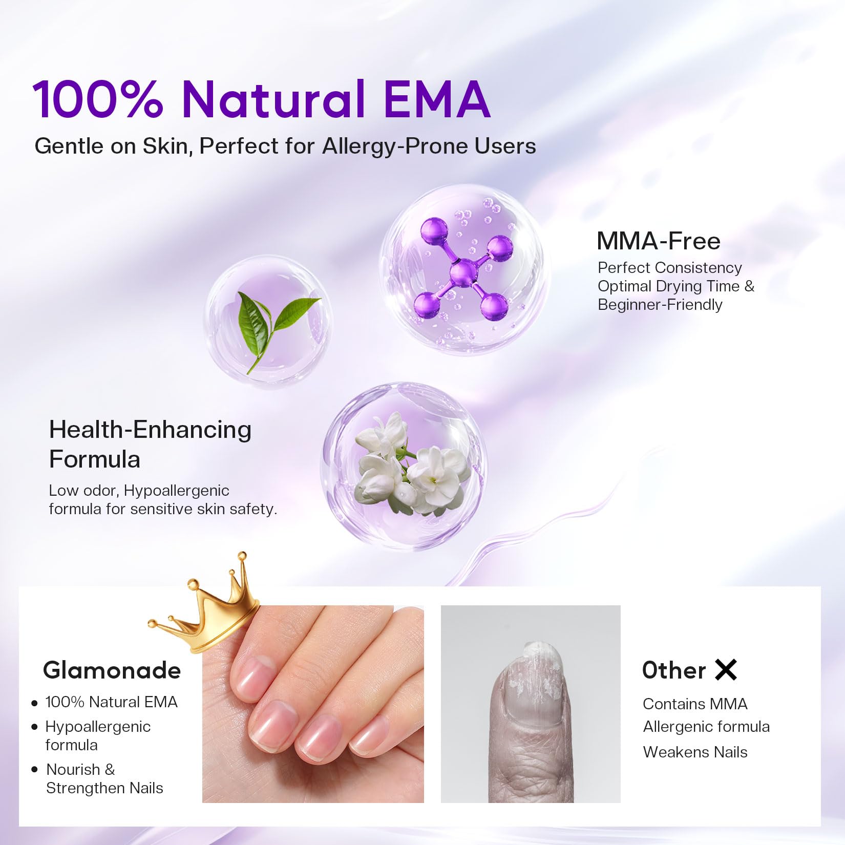 Glamonade ponceuse à ongles professionnelle pour finition précise.