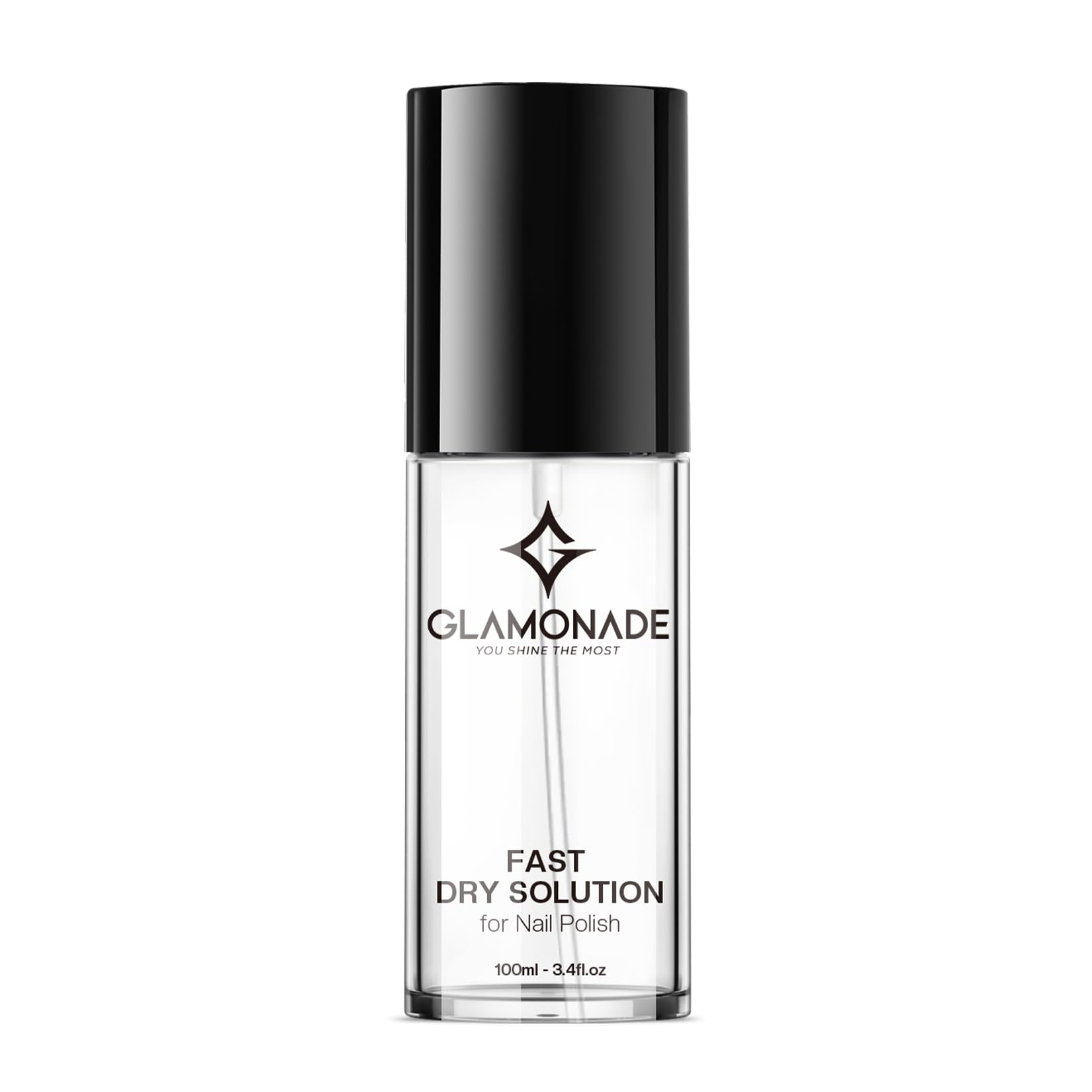 Glamonade sechage rapide-vernis : réduction du temps de séchage et évite les bavures.