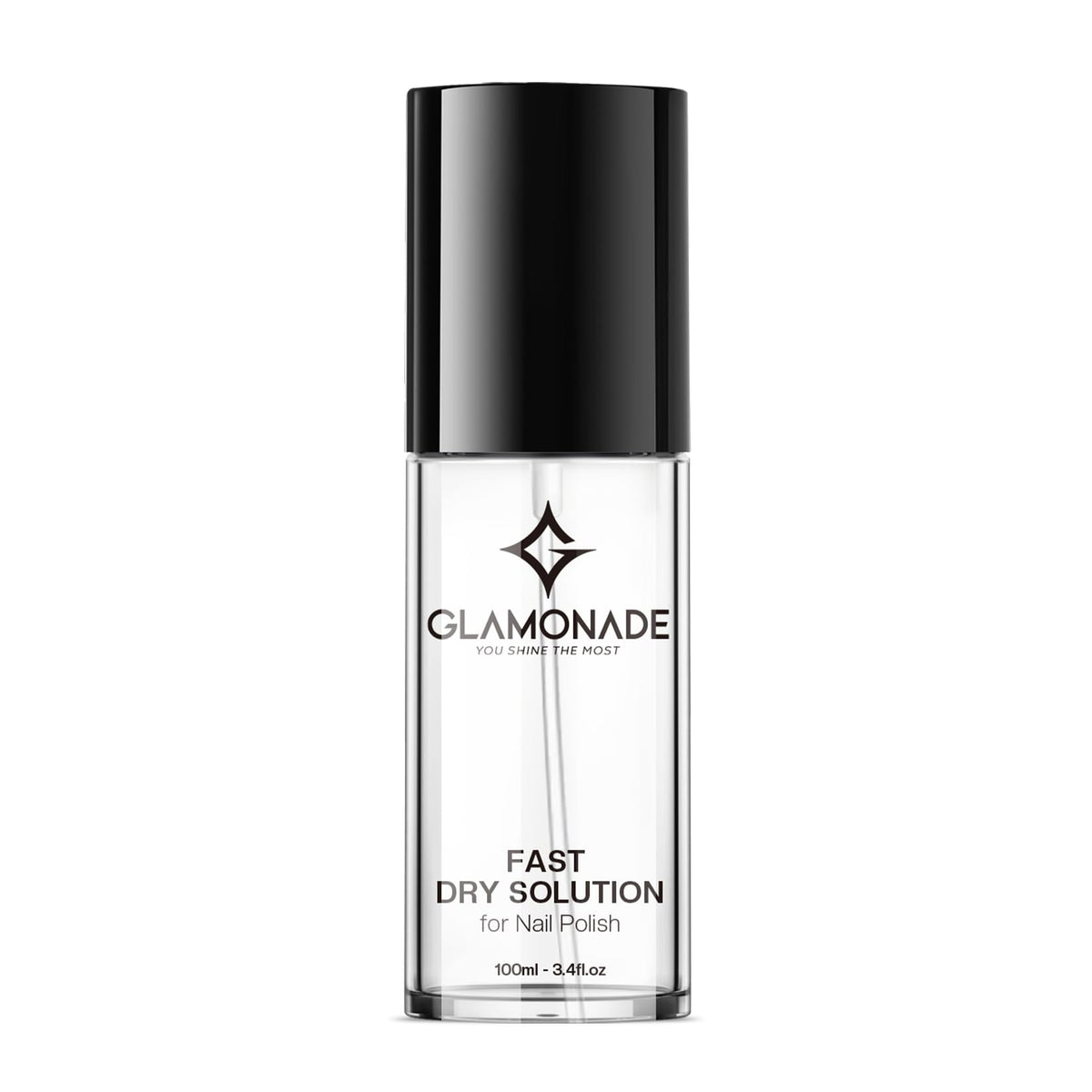 Glamonade sechage rapide-vernis : réduction du temps de séchage et évite les bavures.
