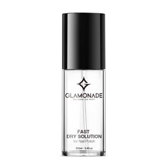 Glamonade sechage rapide-vernis : réduction du temps de séchage et évite les bavures.