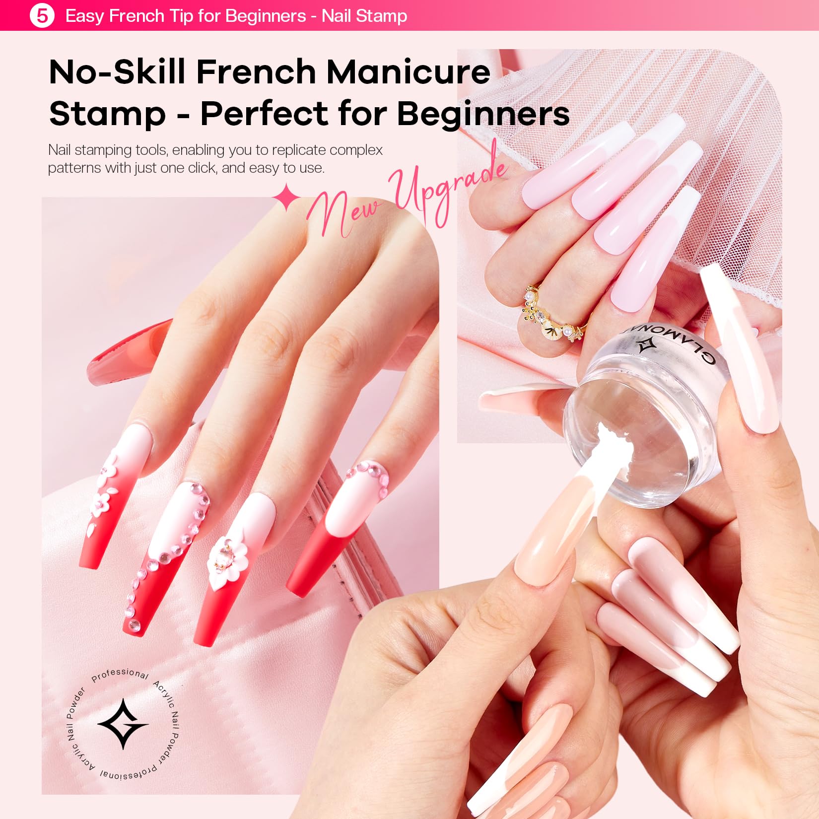 Glamonade vernis gel trio, couleurs durables et prête à l'emploi.