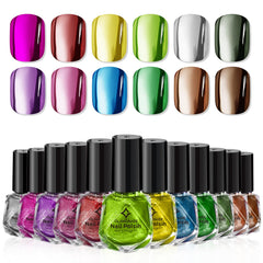 Glamonade vernis chrome arc-en-ciel pour un éclat métallique durable.