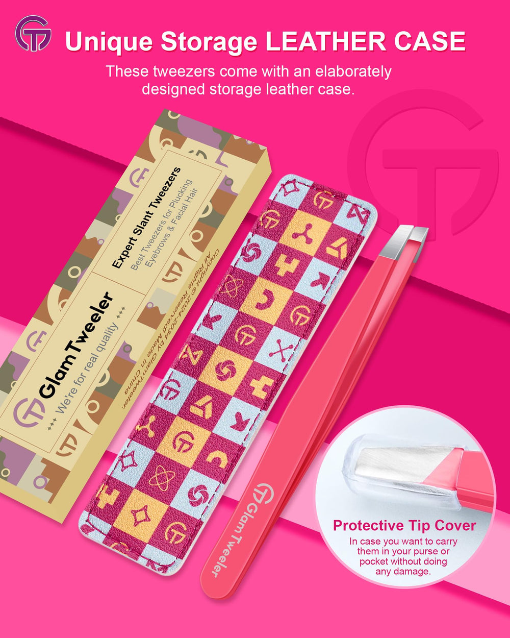 Trousse de voyage GlamTweeler compacte et pratique.
