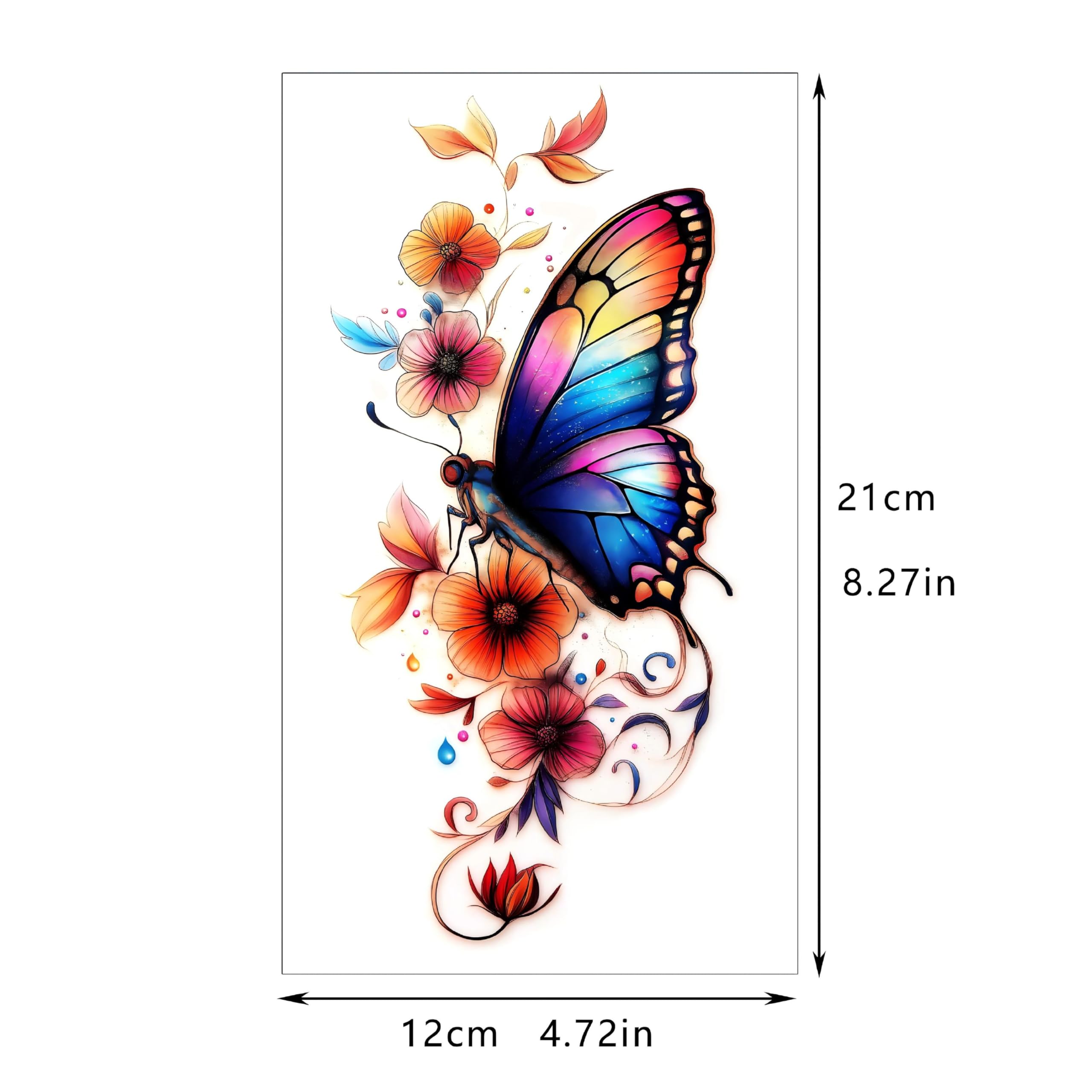 Tatouage temporaire Glaryyears: designs éclatants pour festivals et photos.