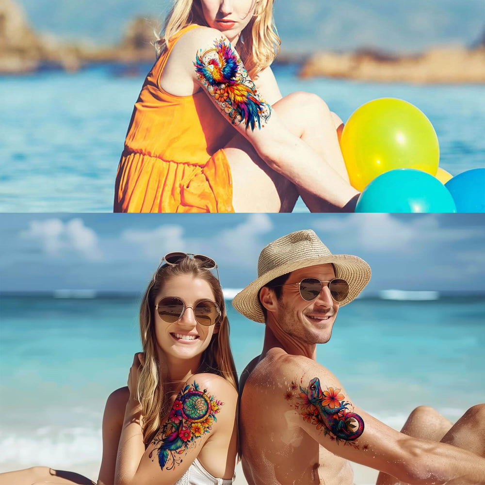 Tatouage temporaire Glaryyears: motifs bohème pour personnaliser vos tenues.